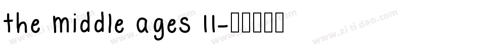 the middle ages II字体转换